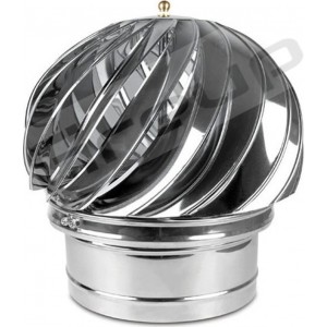 Περιστρεφόμενη απόληξη INOX από  Φ100 έως Φ350