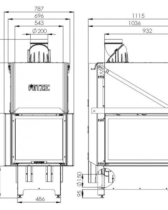 HITZE TRINITY 54x80x53