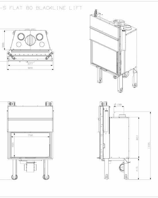 LAVAKAMIN AERO-S FLAT Blackline 80 LAVAKAMIN AERO-S FLAT Blackline 80