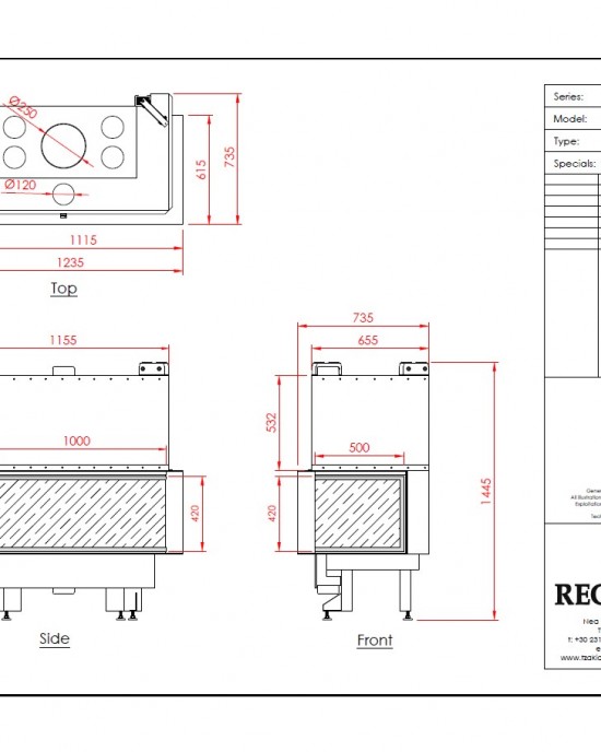 REGAL CORNER ARCHITECTURAL 100x42