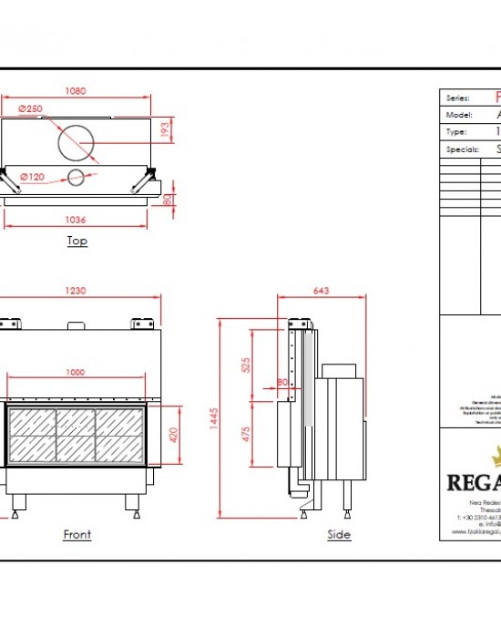 REGAL FLAT ARCHITECTURAL 100x42