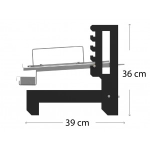 Ανοξείδωτη Σχάρα Ψησίματος με Λιποσυλλέκτη 