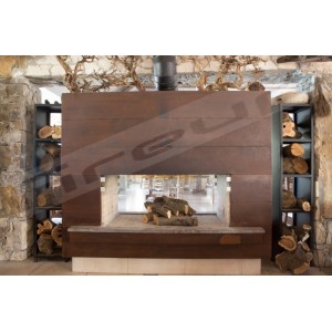 Παραδοσιακό τζάκι διαμπερές