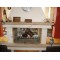 Traditional fireplace bright