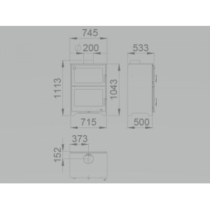 Σόμπα με φούρνο MURANO BRONPI Σόμπα με φούρνο MURANO BRONPI