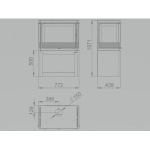 Σόμπα ξύλου VERSALLES BRONPI Σόμπα ξύλου VERSALLES BRONPI